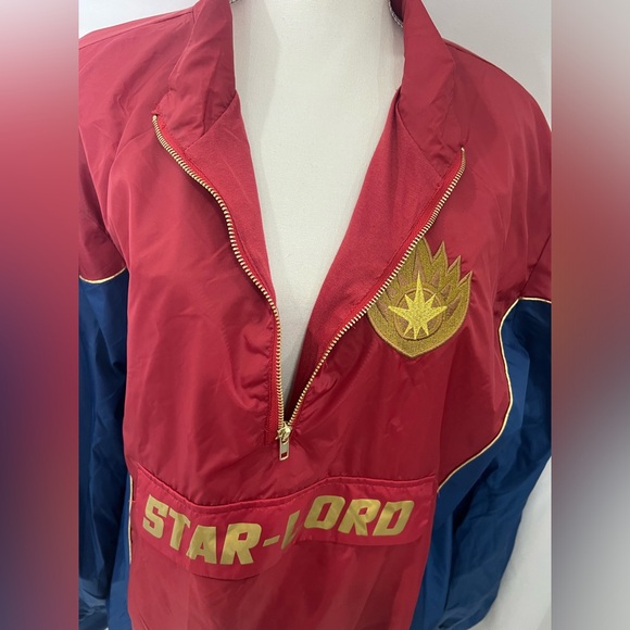 NWT Our Universe Marvel Star Lord 3/4 zip down anorak jacket Men’s XL - Picture 6 of 11